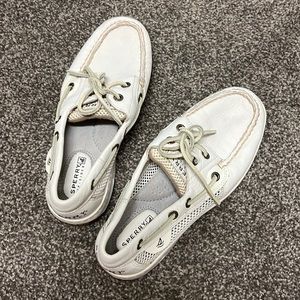 White Sperry womens shoes